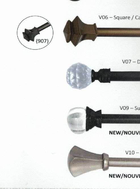 Vogue 5/8" Diameter Metal Rod Sets